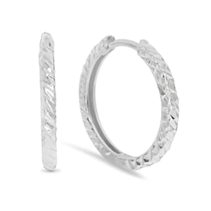 PIM 20MM HOOPS SILVER